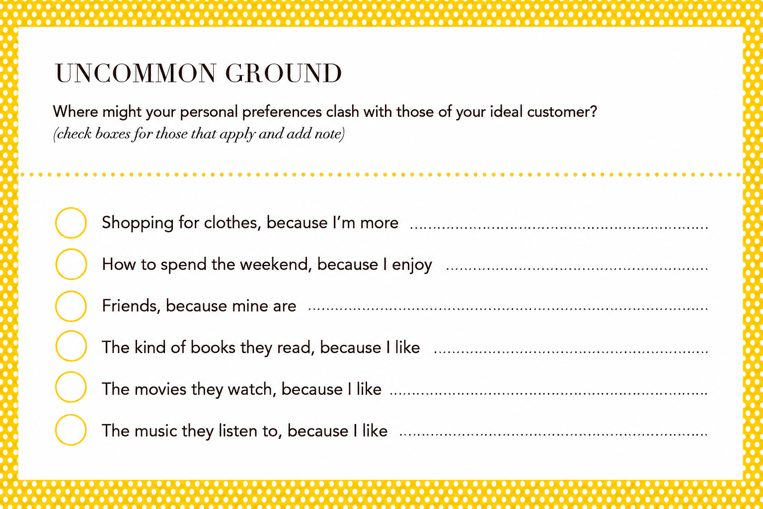 Uncommon Ground