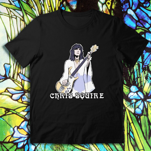 vintage, t-shirt, rock tee, tee, Band tee, pro rock, progressive rock, yes band, Chris squire