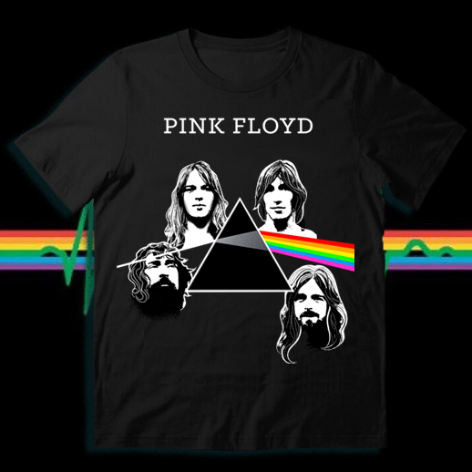 vintage, t-shirt, rock tee, tee, Band tee, pro rock, progressive rock, pink floyd